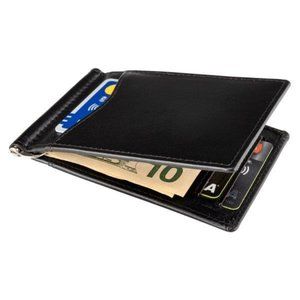 SLIM Front Pocket Minimalist Money Clip (Black)